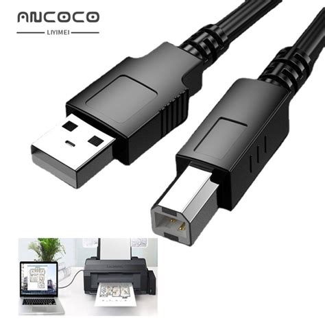 สายพิมพ์ Usb B Usb 2 0ประเภท A ถึงชายเพื่อซิงค์ข้อมูลสายเครื่องพิมพ์สแกนเนอร์0 5m 1m 1 5m 2m 3m