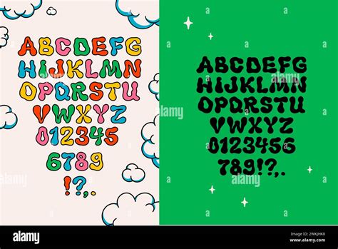 Groovy Style Vector Font Vintage 70s Liquid Hippy Alphabet Stock Vector Image And Art Alamy