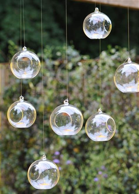 Hanging Glass Orbs 80mm Glass Globe Terrariums Glass Candles Etsy