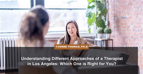 Psychologist In Los Angeles Dr Yvonne Thomas Phd