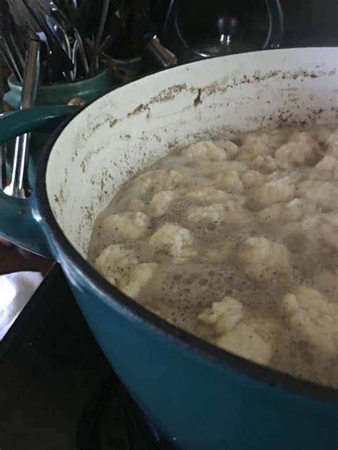Homemade Chicken and Drop Dumplings • Loaves and Dishes