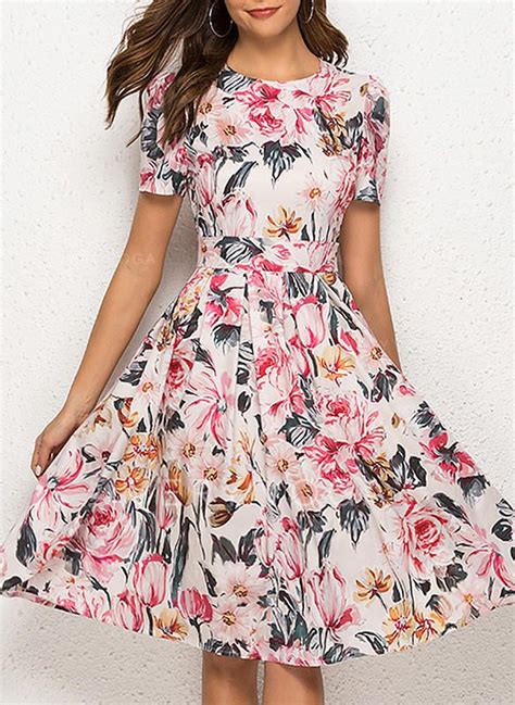 Short Sleeve Knee Length Casual Dresses Dresses Images 2022