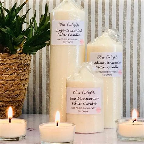 Soy Pillar Candles Etsy