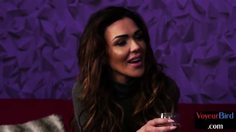 Voyeur Femdom Busty British MILF Teases Guy Who Jerks Cock