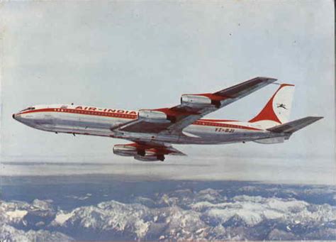 Air India Boeing 707 Aircraft Postcard