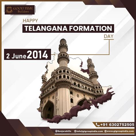 Happy Telangana Formation Day Goodtime Builders Telangana Formation