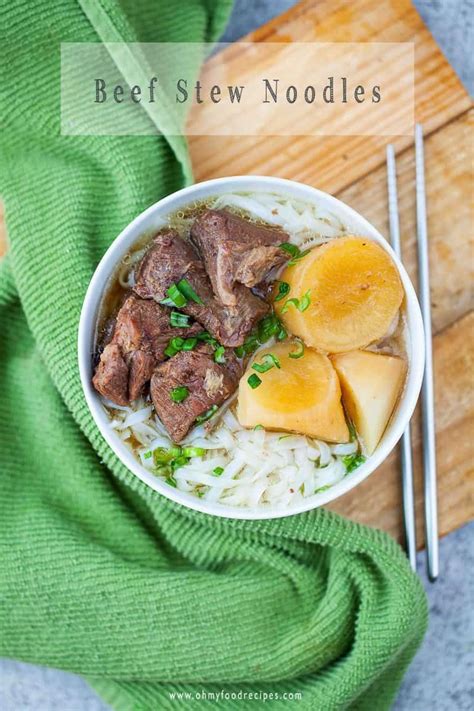 Braised Beef Ho Fun Noodle Soup Oh My Food Recipes Recipe