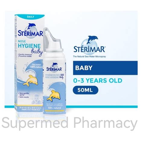 Sterimar Nose Hygiene Baby 50ml Natural Sea Water Microspray Shopee