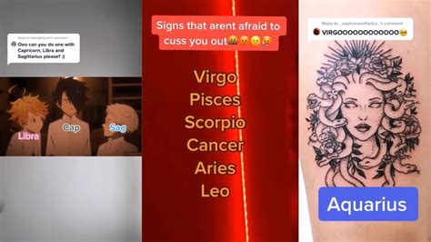 Zodiac Signs Tiktok Compilation Relatable Zodiac Signs Tiktok