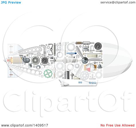 Clipart of a Submarine with Visible Mechanical Parts - Royalty Free Vector Illustration by ...