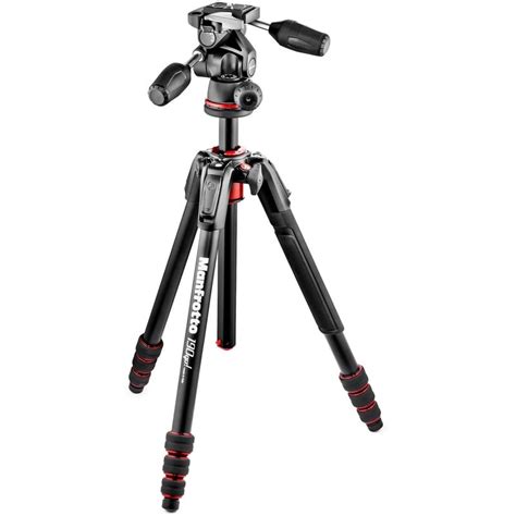 Trépied en aluminium Manfrotto MK190GOA4TB 3W avec inclinaison à trois