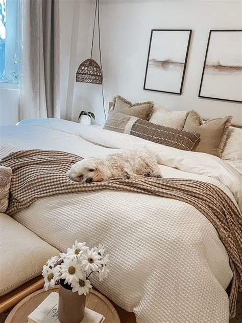 Neutral Layered Bedding Bedding Inspiration Neutral Bedroom Decor