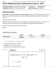 ACV S06 Evaluación Calificada en Linea 4 EP2 CALCULO PARA LA TOMA DE