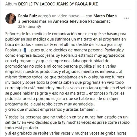 Paola Ruiz Aclara Que No Sufrió Maltrato En Programa De ‘en Boca De Todos Infobae