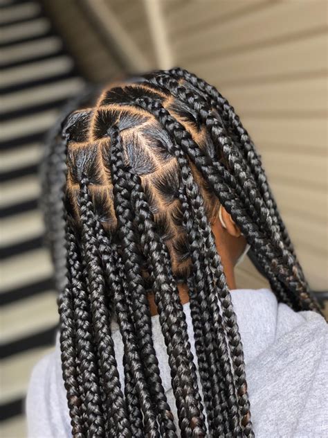 Medium Knotless Box Braids Hairstyles Box Braids Hairstyles For