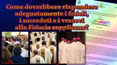 Come Dovrebbero Rispondere Adeguatamente I Fedeli I Sacerdoti E I