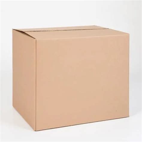 Brown Rectangular Plain Corrugated Paper Packaging Box At Best Price In