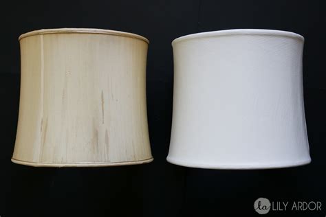 DIY Lampshade Recover Before And After LILYARDOR