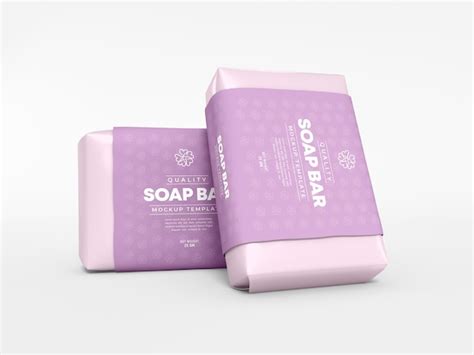 Premium Psd Soap Bar Packaging Mockup