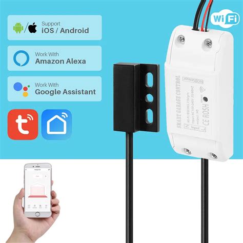 Wifi Smart Garage Door Opener Switch Controller Smart Life Tuya App