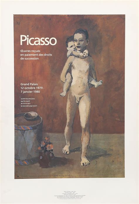 PABLO PICASSO S LES DEUX FRERES S P A D E M NY 1980 PRINTED IN