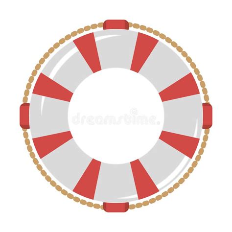 Float Lifeguard Isolated Icon Stock Vector Illustration Of Beach