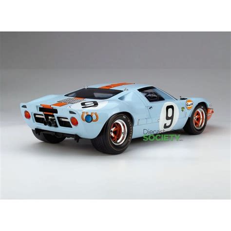 Ford Gt40 Mki Gulf 9 Winner 24 Heures Du Mans 1968 Cmr Cmr12005