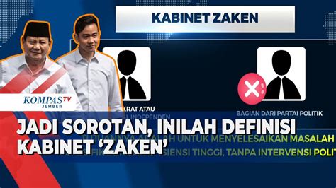 Mengenal Arti Kabinet Zaken Yang Bakal Dibentuk Di Pemerintahan Prabowo