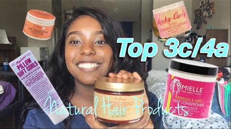 My Top Natural Hair Products 3c 4a Hair Youtube