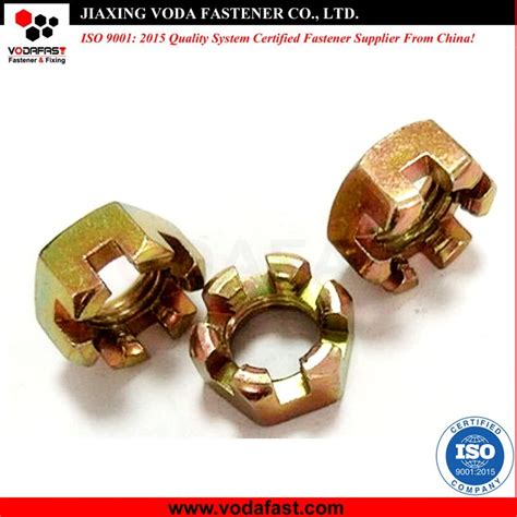 Din Color Zinc Plated Slotted Castle Nut China Hex Slot Nut And