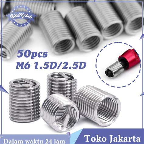 Jual New Stock Pcs Helicoil M Recoil Baut Stainless Steel Thread