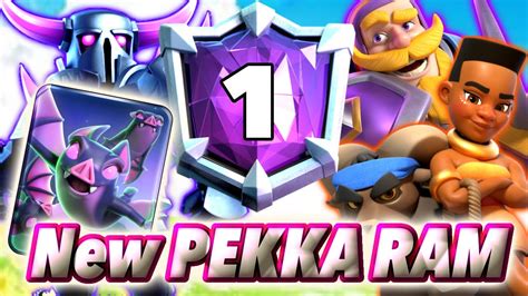 2 1 With New PEKKA RAM With Evo Bats Clash Royale YouTube