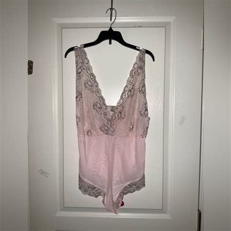 Marilyn Monroe Lacey Pink Sheer Teddy Lingerie Body Gem