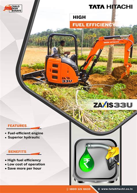 Zaxis U Compact Power Packed Hydraulic Mini Excavator