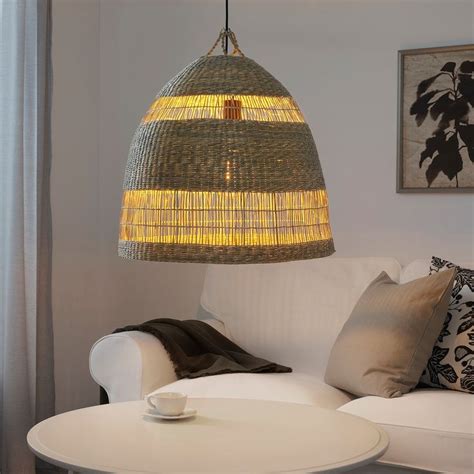 Torared Pendant Lamp Shade Seagrass Ikea Canada Ikea In 2020