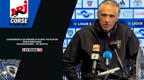 J 22 Conférence de presse d avant match de Régis Brouard