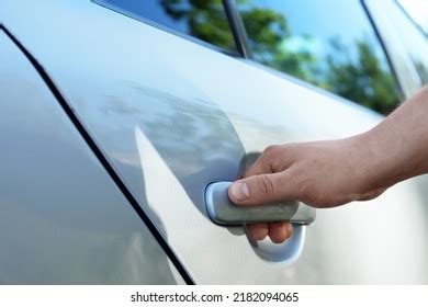 Closeup View Man Opening Car Door Stock Photo 2182094065 | Shutterstock