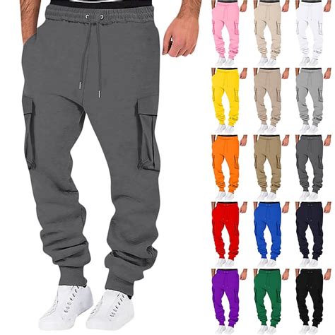 Homme Joggings Pantalon Jogger Pantalon Pantalon De Surv Tement Cargo