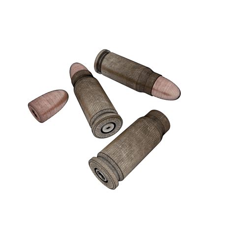 25mm Bullet 3d Model