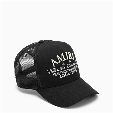 Amiri Black Mesh Baseball Cap Mesh Baseball Cap Black Mesh Black