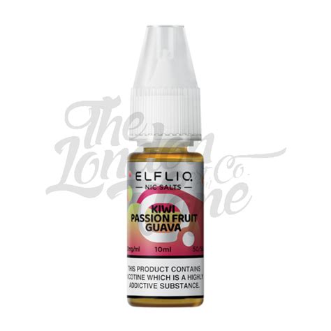 Kiwi Passionfruit Guava Elfliq Nic Salt E Liquid By Elf Bar