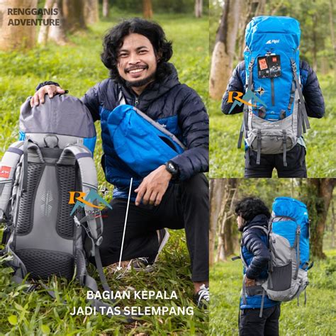 Jual Tas Ransel Carrier AREI Atmos 60 LITER Tas Hiking Mendaki Shopee