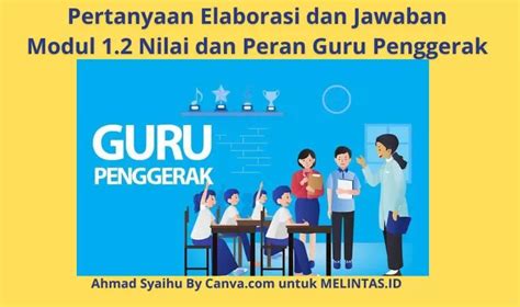 10 Contoh Pertanyaan Elaborasi Dan Kunci Jawaban Lengkap Modul Guru