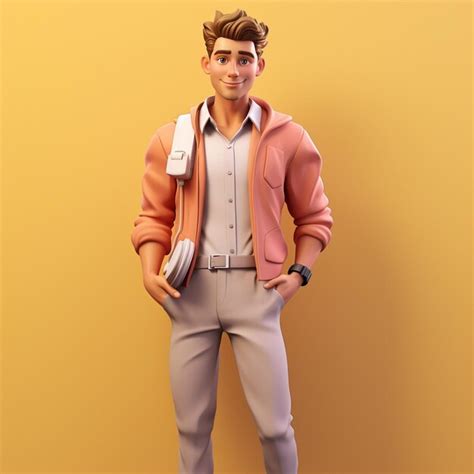 Premium Ai Image 3d Rendering Of A Man Outfit Ideas