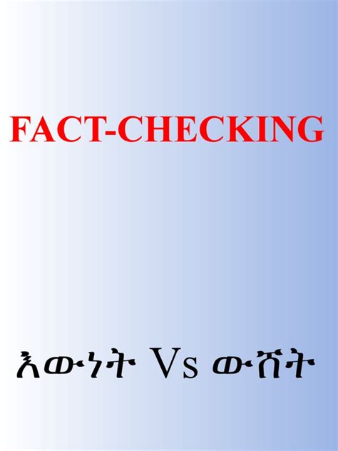 Fact Checking | PDF 