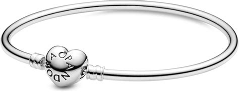 Pandora Women Silver Charm Bracelet - 596268-17, 6.5 cm: Amazon.co.uk ...