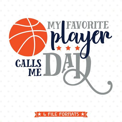 Basketball Dad Svg File My Favorite Basketball Player Calls Etsy