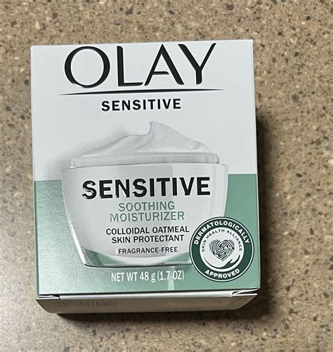 Olay Sensitive Colloidal Oatmeal Skin Moisturizer Fragrance Free New 1 7oz Ebay