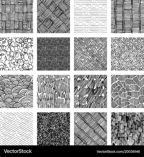 Seamless Pattern Of Rough Hatching Grunge Texture Vector Image