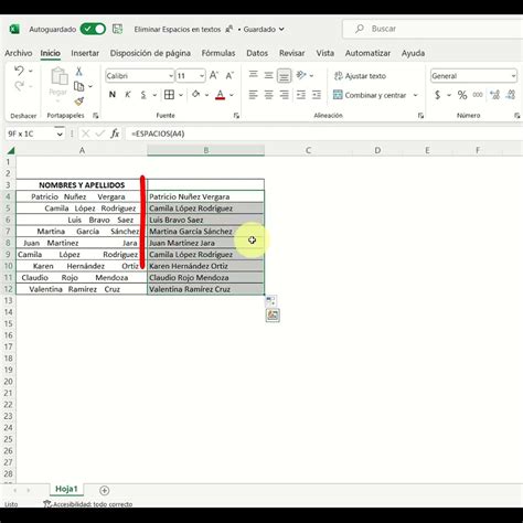 Shorts Como Quitar Espacios En Celdas En Excel⚠️ ️ Youtube